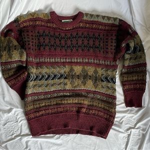 Vintage Gaeltarra block sweater size XL